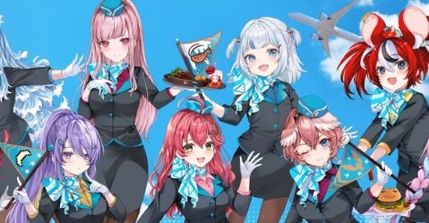 ホロライブタレントのキャビンアテンダント衣装グッズが受注受付開始！