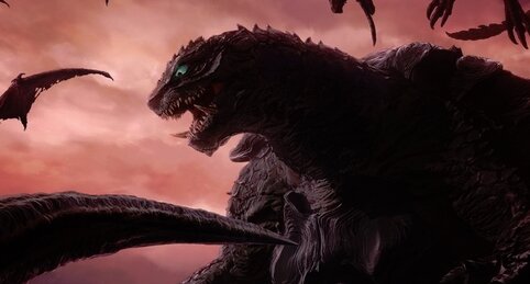 アニメ『GAMERA -Rebirth-』新たなキービジュアルが公開！ガメラとギャオスと･･･ジャイガー！？