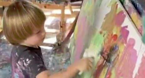 【スゲェ】2歳の画家・ローラン・シュワルツちゃんの絵画に4300万円！？