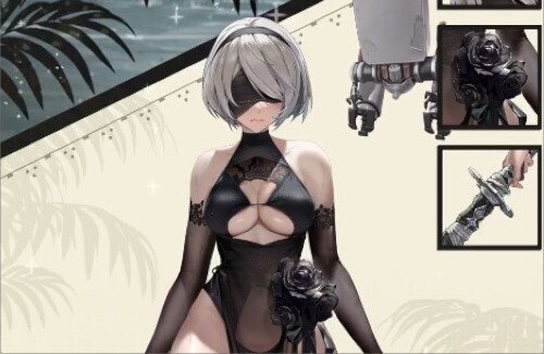 「勝利の女神：NIKKE」の2B、あまりにも太すぎるｗｗｗｗｗｗｗｗｗｗｗｗ
