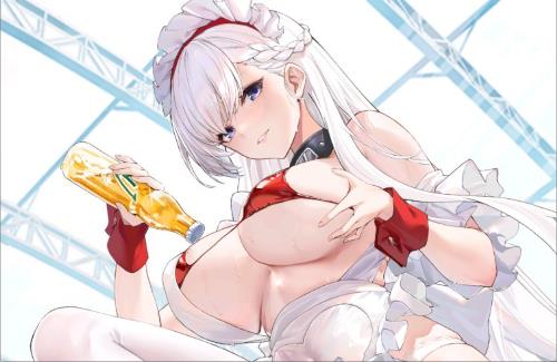 【アズレン】水着の紐で「栓抜き」するベルファストｗｗｗｗｗｗｗｗ　そうはならんやろ・・・
