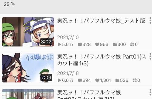 「パワプロ×ウマ娘」の動画を公開しているツイ民さん『頭を抱えてる』