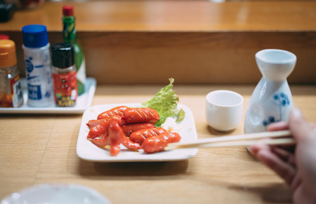 ウインナーは焼いて塩コショウでうまい