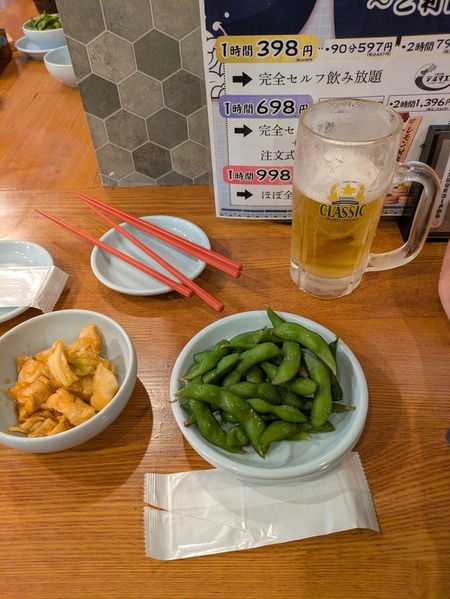 【画像】午後半休ワイ、飲む