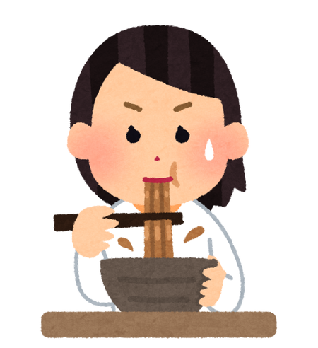 syokuji_curry_udon_woman