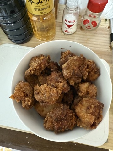 唐揚げ作った