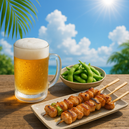 夏はキンキンに冷えたビール、枝豆、焼き鳥という風潮