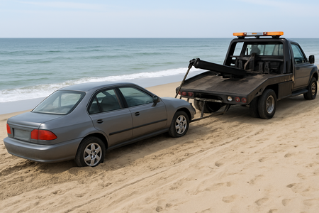 酔って車を盗んで海突入、さらに別の車で睡眠…　教員さん、逮捕