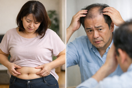 人体「25歳過ぎたら太りやすくなります。30歳過ぎると髪が薄くなっていきます」