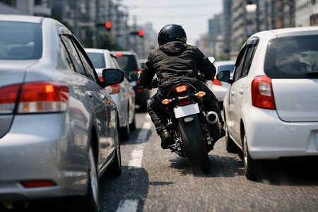 バイクのすり抜けがうざいからキープレフトしてる