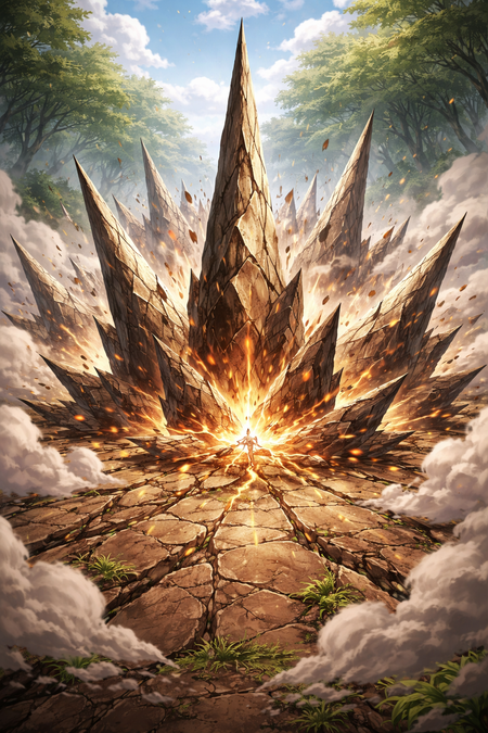 【悲報】地属性ワイ、地面からボコっと岩のトゲを出す技しかない