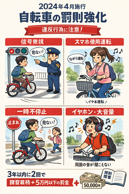 規制1週間前だけど自転車のマナー終わってて草