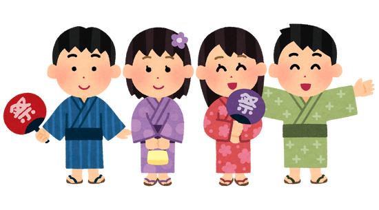 yukata_kids_group