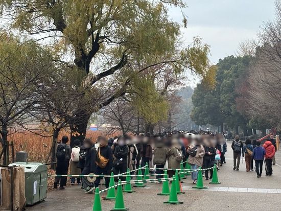 【画像】上野動物園のパンダ待ち行列、地獄ｗｗｗｗｗ