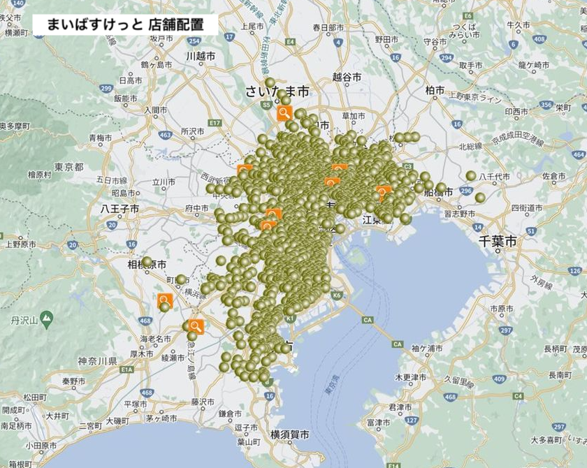 【画像】首都圏のまいばすけっとの店舗数、一線を越えるｗｗｗｗｗ