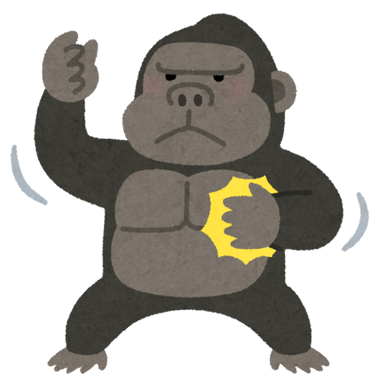 【これマジ？】4人健常な大人がいればゴリラをぼっこぼこに出来るよｗｗｗｗｗ