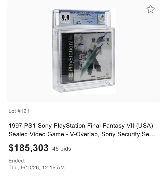 【画像】未開封のFF7、2840万円ｗｗｗｗｗｗｗｗｗｗｗｗ