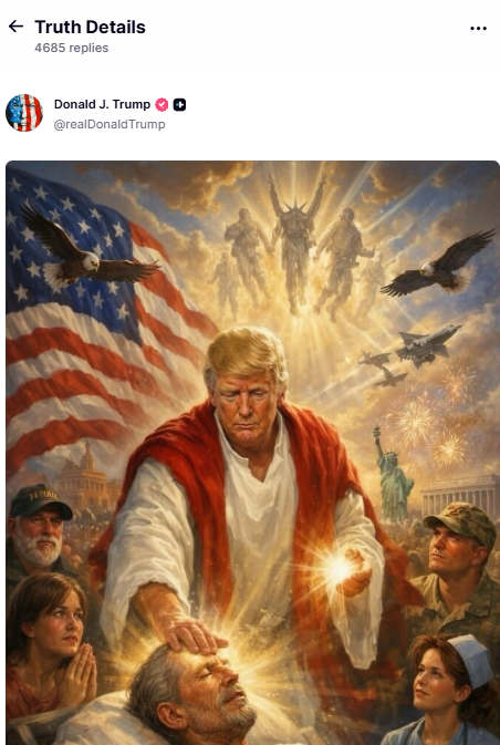 【画像】ドナルド・トランプ、イエス・キリストになるｗｗｗ