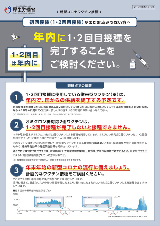 【画像】厚労省「反ワクに最終警告です」