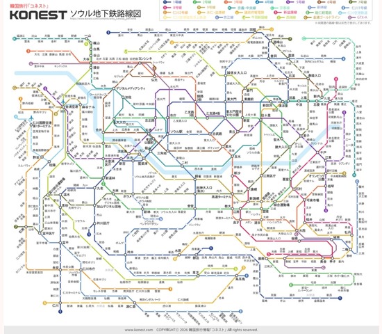 【画像】韓国ソウル地下鉄、複雑すぎるｗｗｗｗｗ