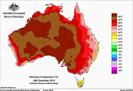【画像】オーストラリアの気温、ガチのマジでヤバイｗｗｗｗｗｗｗｗｗｗｗｗ