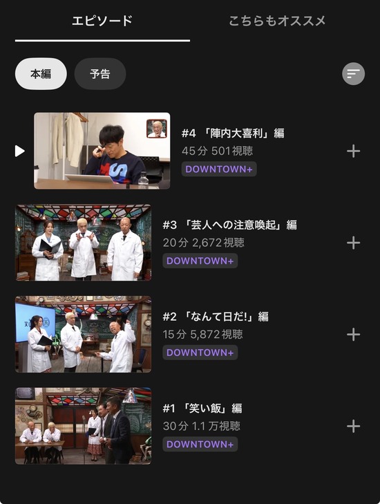 【画像】ダウンタウン＋さん、視聴数がとんでもないことになる・・・