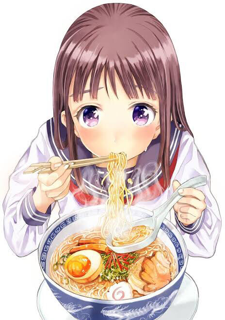 【画像】汗だくでラーメン食べる女子高生が可愛い
