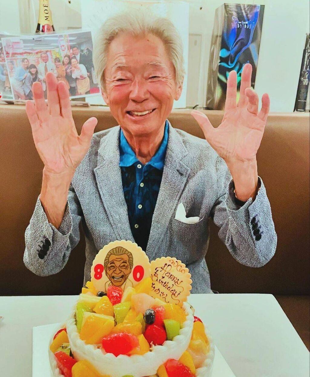 【芸能】みのもんた８０歳　「朝ズバッ」共演の美女キャスターと満面笑みの２ショット