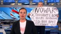 【勇気】ロシア 国営テレビでスタッフが「反戦」訴え 生放送中に
