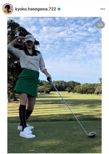 【芸能】長谷川京子、ゴルフ場で「プロですか？」　