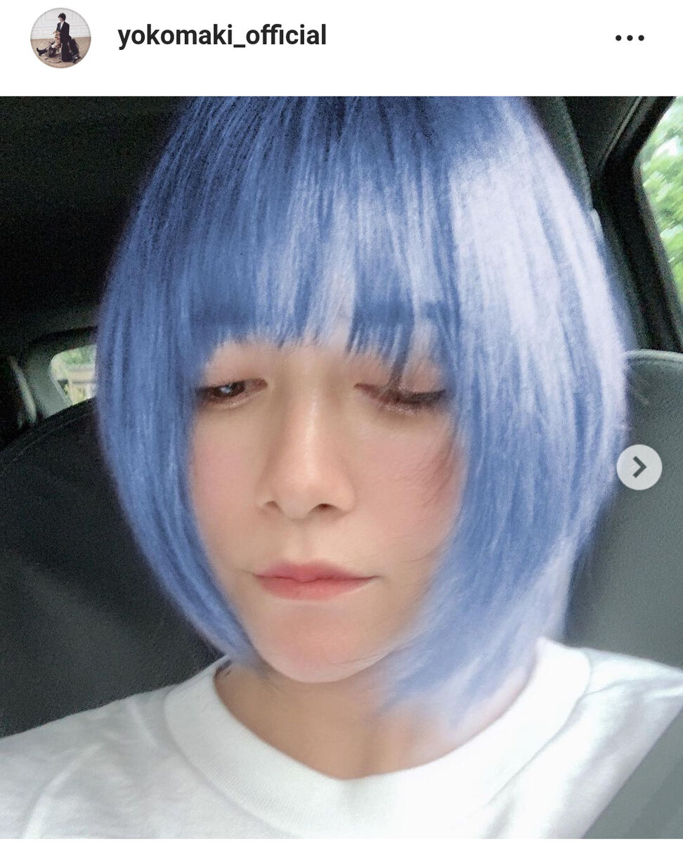 【芸能】「綾波レイみたい」真木よう子、ブルーヘアに激変