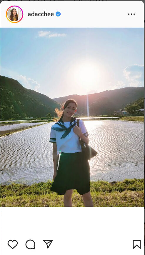 【脅威】足立梨花“違和感のない”29歳のセーラー服姿