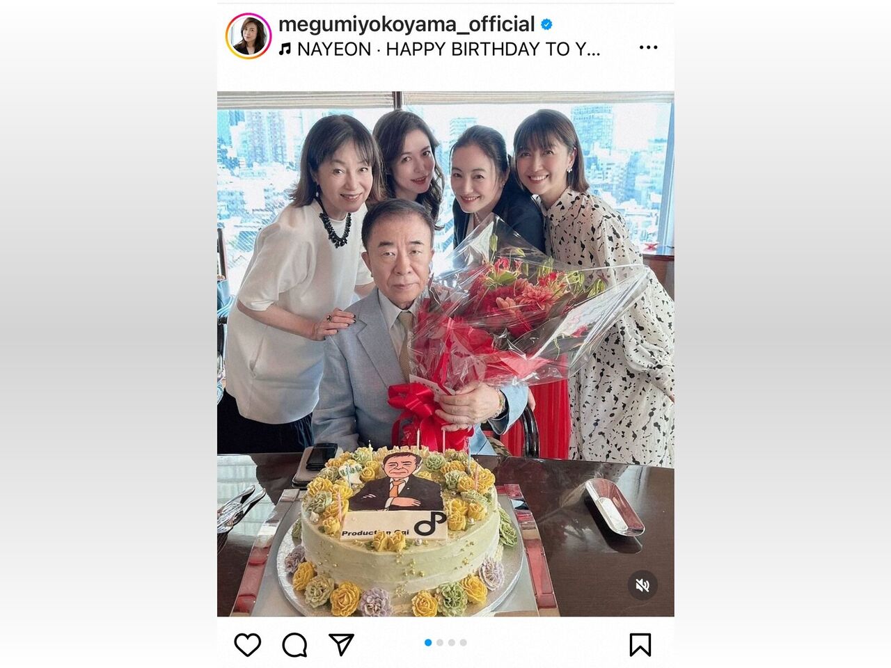 【芸能】「社長のお誕生日会でした」仲間由紀恵（44）ら豪華女優陣の集合ショット公開