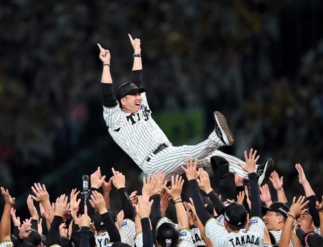 阪神ファン集合ｗｗｗ藤川監督の胴上げで視聴率爆上げしてて草ｗｗｗ