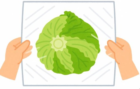 レタスにラップう