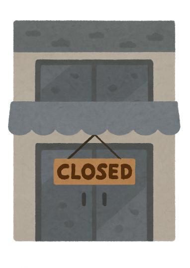 閉店