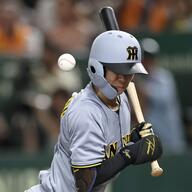 中野の死球、藤川監督が怒りの抗議で大騒動