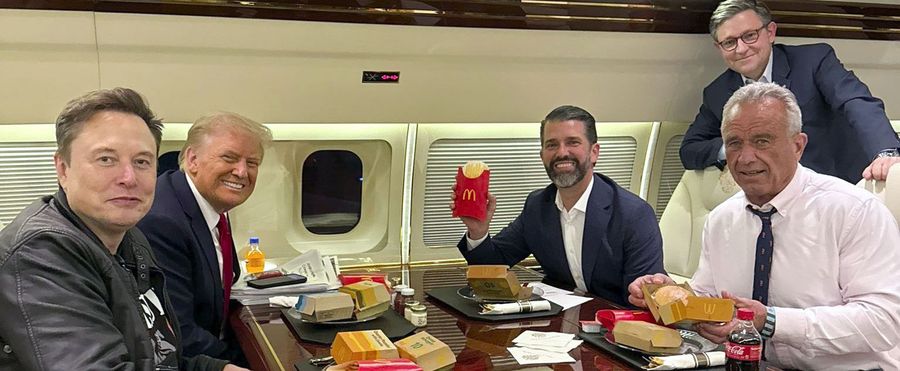 マクドナルドでの会食：トランプ氏が語る米国の健康回復への道