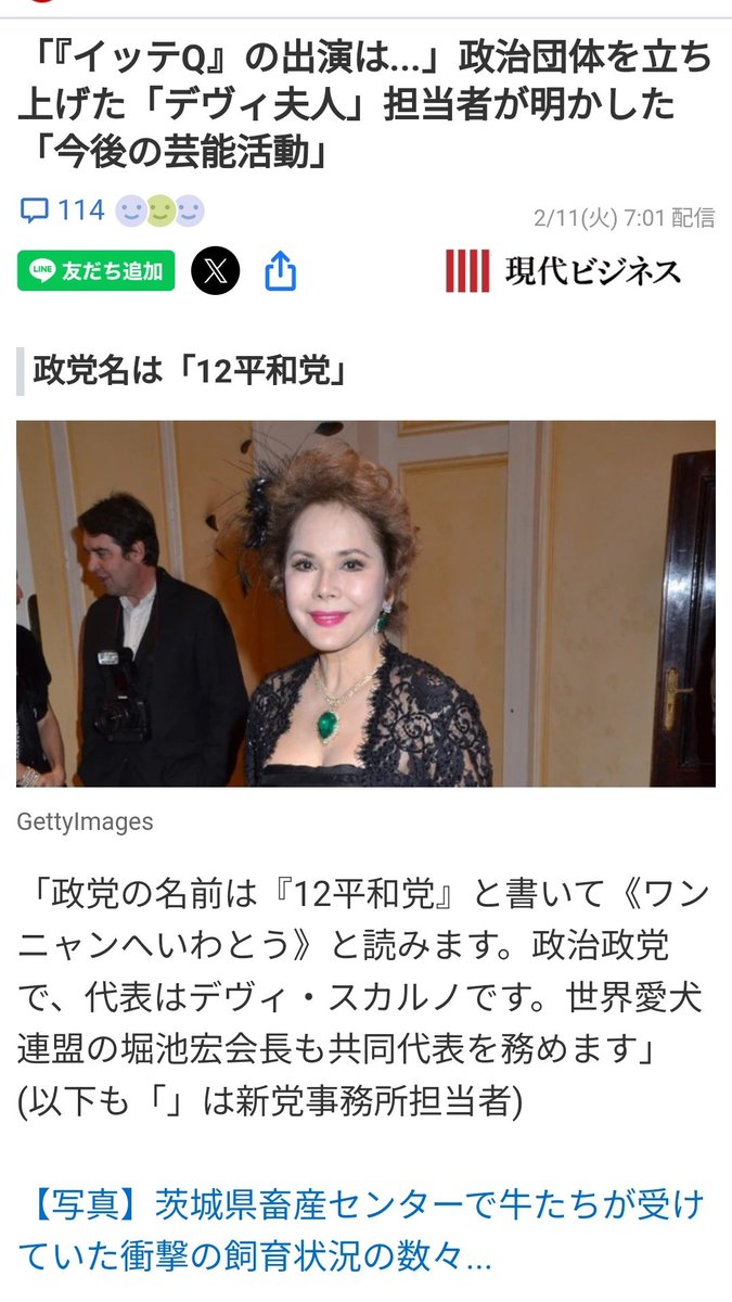 デヴィ夫人、12平和党で目指す社会貢献と政治参加の意義