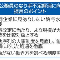 官民比較を見直して国家公務員のなり手不足解消を目指す
