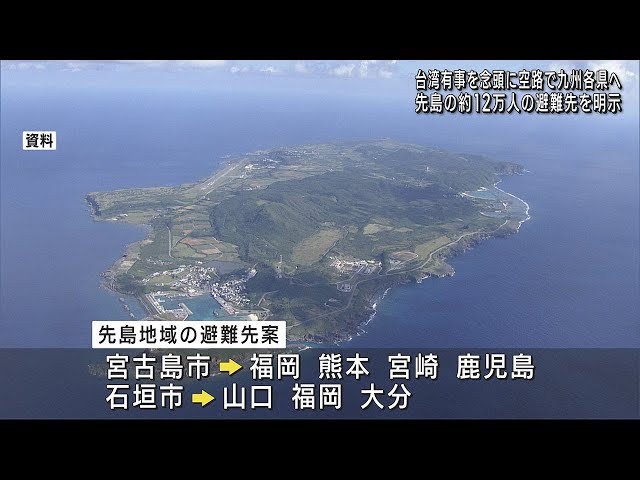 台湾有事に備える: 福岡県7市での避難受け入れ計画の概要