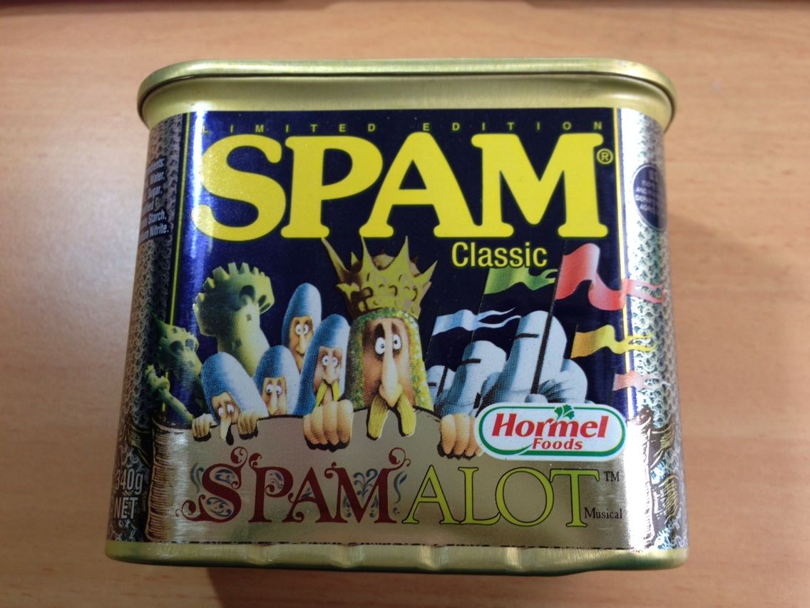 迷惑メールをなぜ スパム と呼ぶか その語源となった Spam のモンティ パイソン缶を手に入れた Newsact