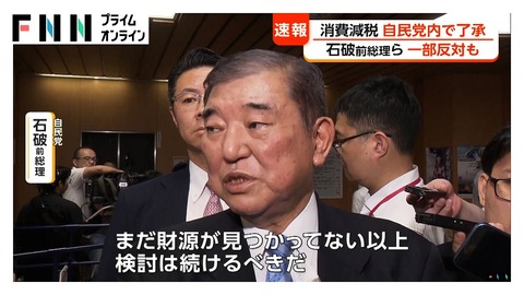消費税減税 自民 了承