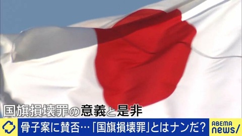 国旗損壊罪　警察