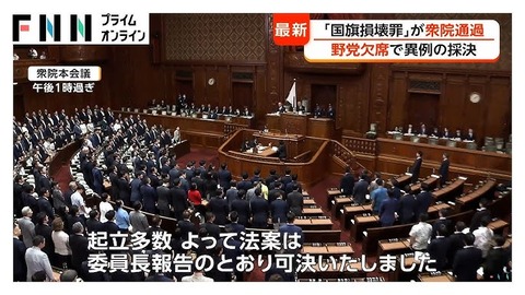 国旗損壊罪 岩屋毅
