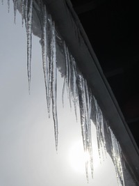 立派な氷柱