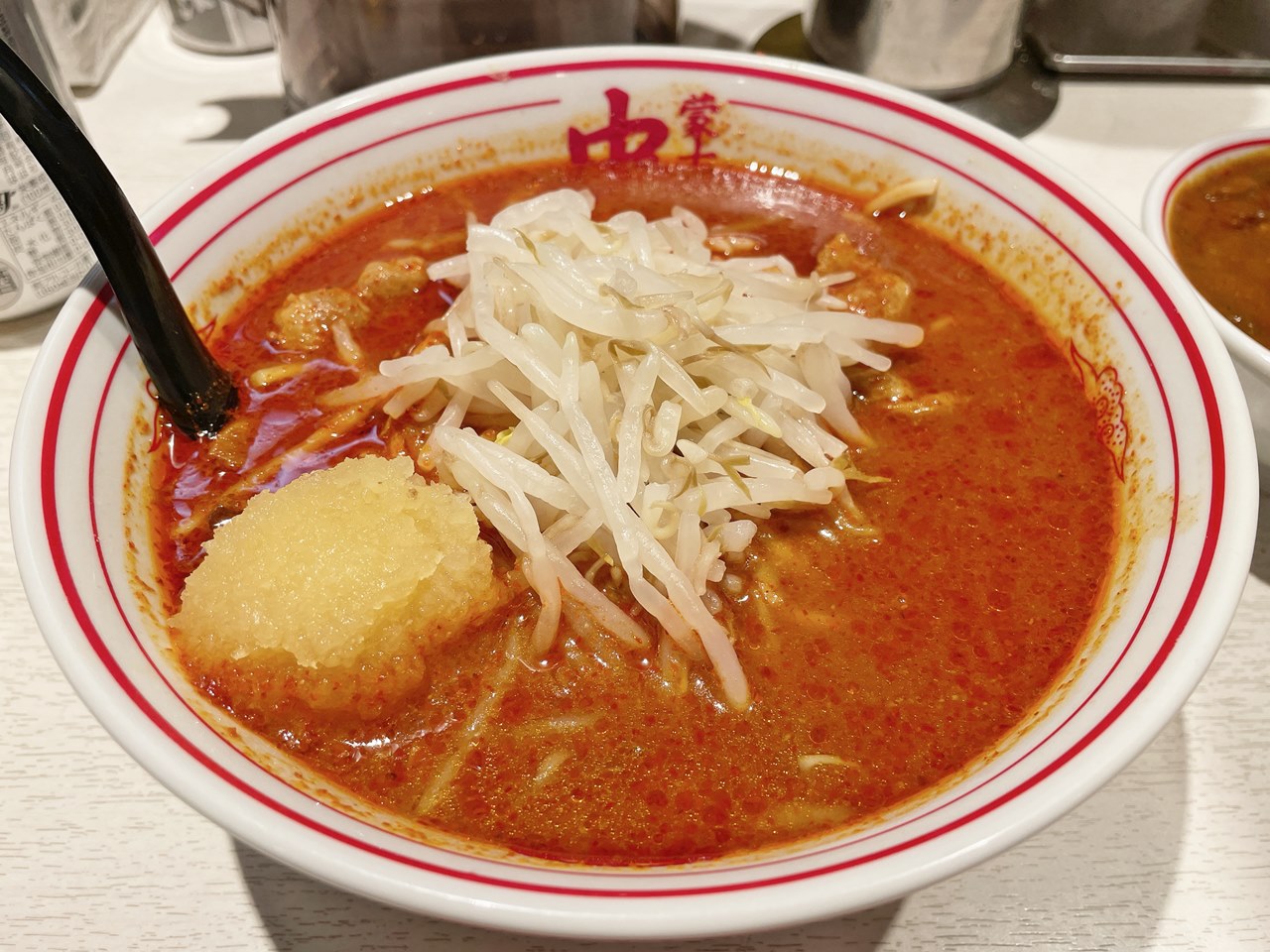 新宿「蒙古タンメン中本」北極ラーメン＋ニンニク＋インド : ラーメン