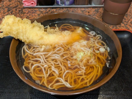 東新宿「笠置そば 東新宿店」イカ天そば