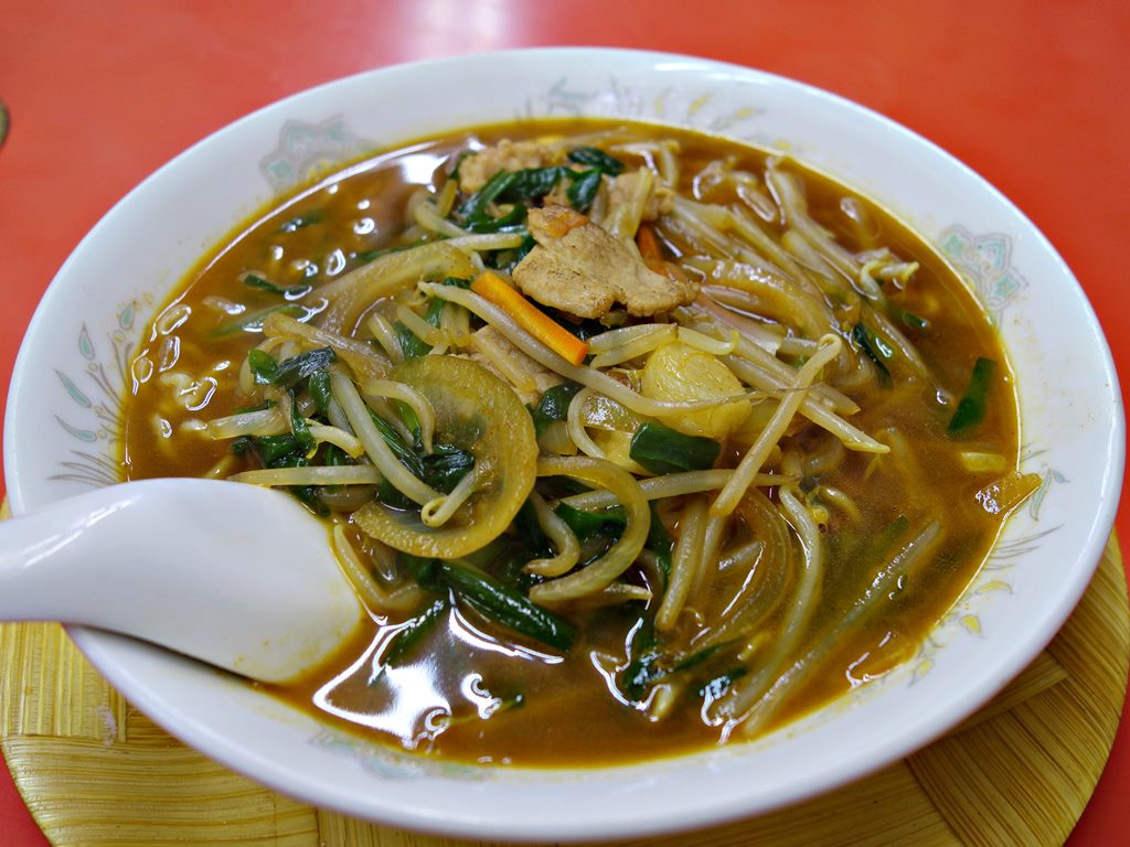 貴重♪食品サンプル スタミナラーメン 直径約21.5cm 昭和町中華