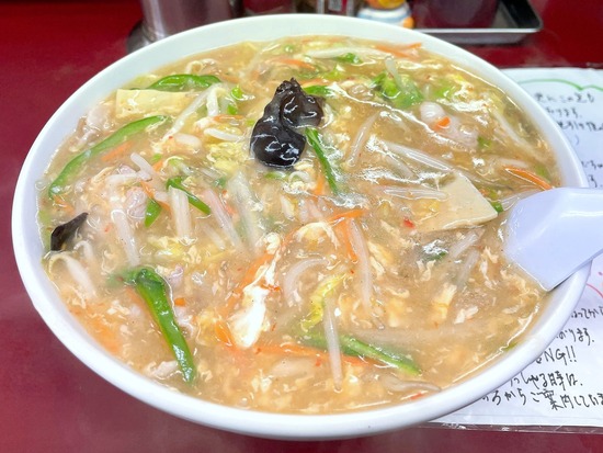 船堀「とんぼ亭」玉子入りチャンポン